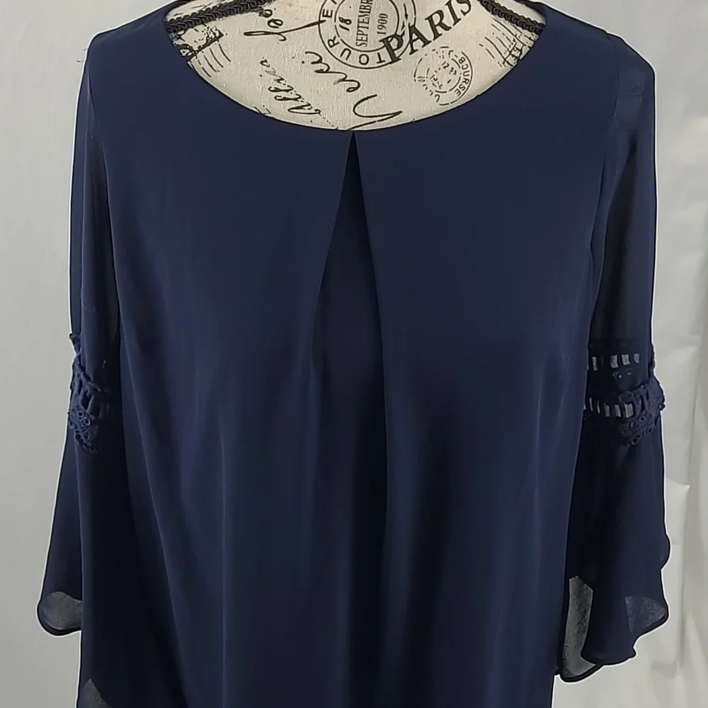 {A. Byer} Navy Dress wedding guest, formal, casual, night out - Picture 5 of 7